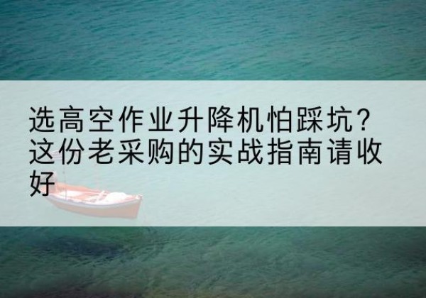 禹城高空作业升降机厂家推荐-选高空作业升降机怕踩坑？这份老采购的实战指南请收好